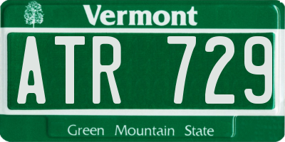 VT license plate ATR729