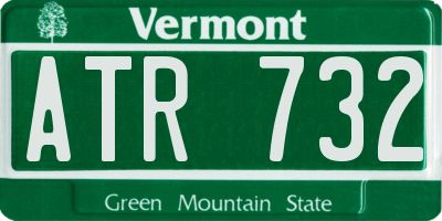 VT license plate ATR732