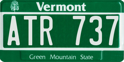 VT license plate ATR737