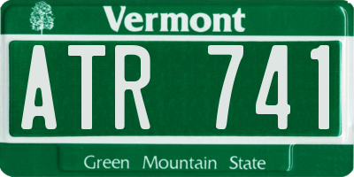 VT license plate ATR741