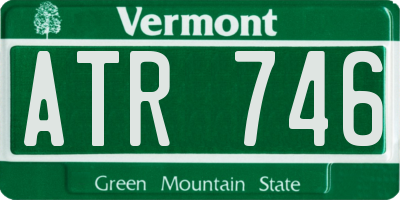 VT license plate ATR746