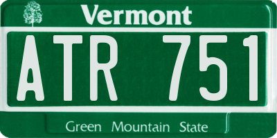 VT license plate ATR751