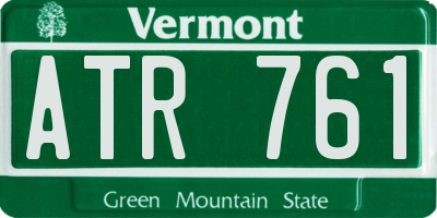 VT license plate ATR761