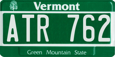 VT license plate ATR762