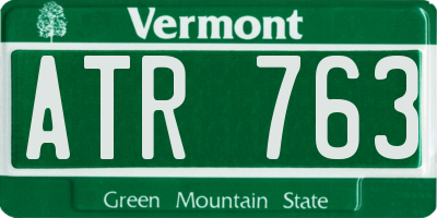 VT license plate ATR763