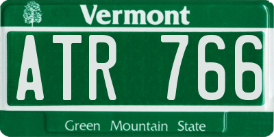 VT license plate ATR766