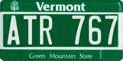 VT license plate ATR767