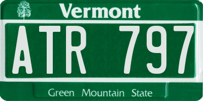 VT license plate ATR797