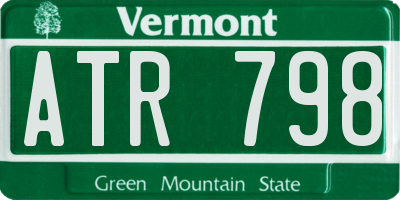 VT license plate ATR798