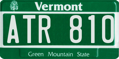 VT license plate ATR810