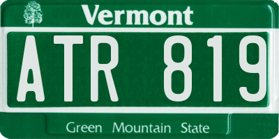 VT license plate ATR819