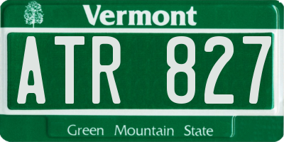VT license plate ATR827
