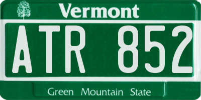 VT license plate ATR852