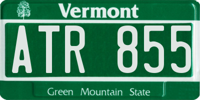 VT license plate ATR855