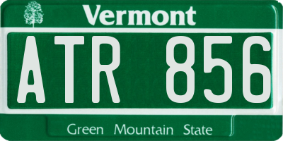VT license plate ATR856
