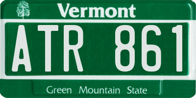 VT license plate ATR861