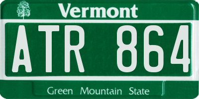 VT license plate ATR864