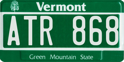 VT license plate ATR868