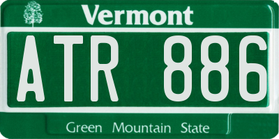 VT license plate ATR886