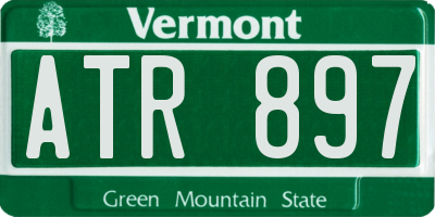 VT license plate ATR897