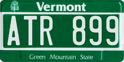 VT license plate ATR899