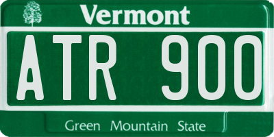 VT license plate ATR900