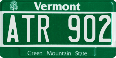 VT license plate ATR902