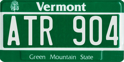 VT license plate ATR904