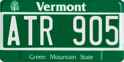 VT license plate ATR905