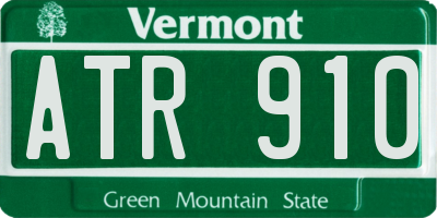 VT license plate ATR910