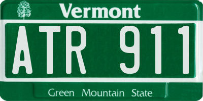 VT license plate ATR911