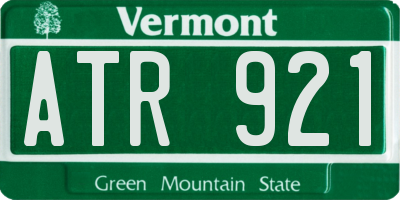 VT license plate ATR921