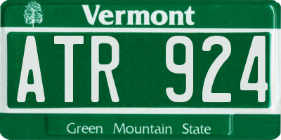 VT license plate ATR924