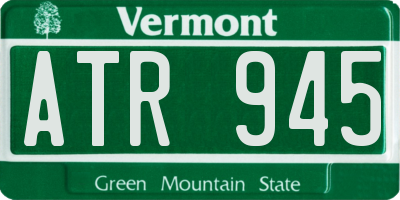 VT license plate ATR945