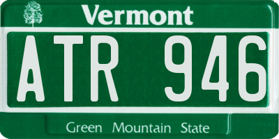 VT license plate ATR946