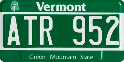 VT license plate ATR952