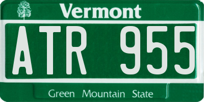 VT license plate ATR955