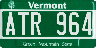 VT license plate ATR964