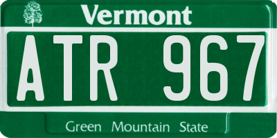 VT license plate ATR967
