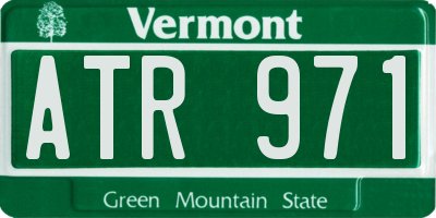 VT license plate ATR971