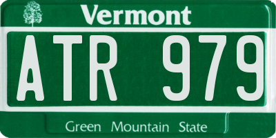 VT license plate ATR979