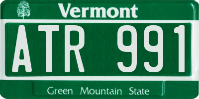 VT license plate ATR991