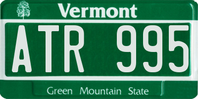 VT license plate ATR995