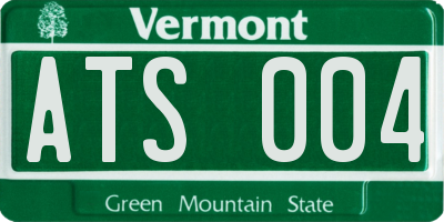 VT license plate ATS004