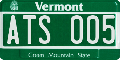 VT license plate ATS005