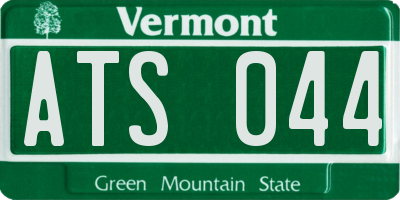 VT license plate ATS044