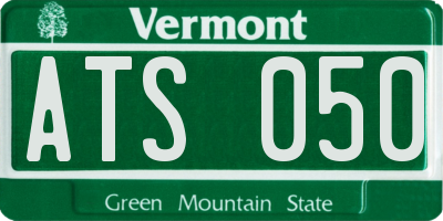 VT license plate ATS050