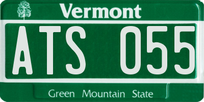VT license plate ATS055