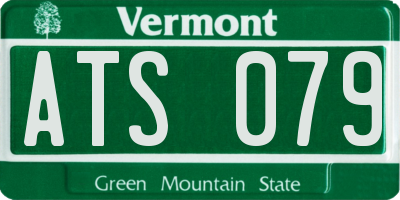 VT license plate ATS079