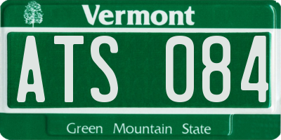 VT license plate ATS084